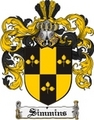 Thumbnail Simmins Family Crest  Simmins Coat of Arms