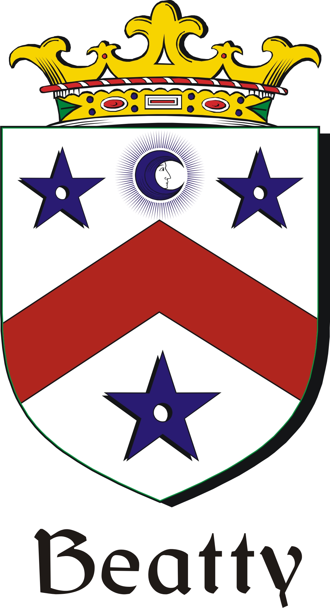 Beatty Family Crest / Irish Coat of Arms Image Download Tradebit