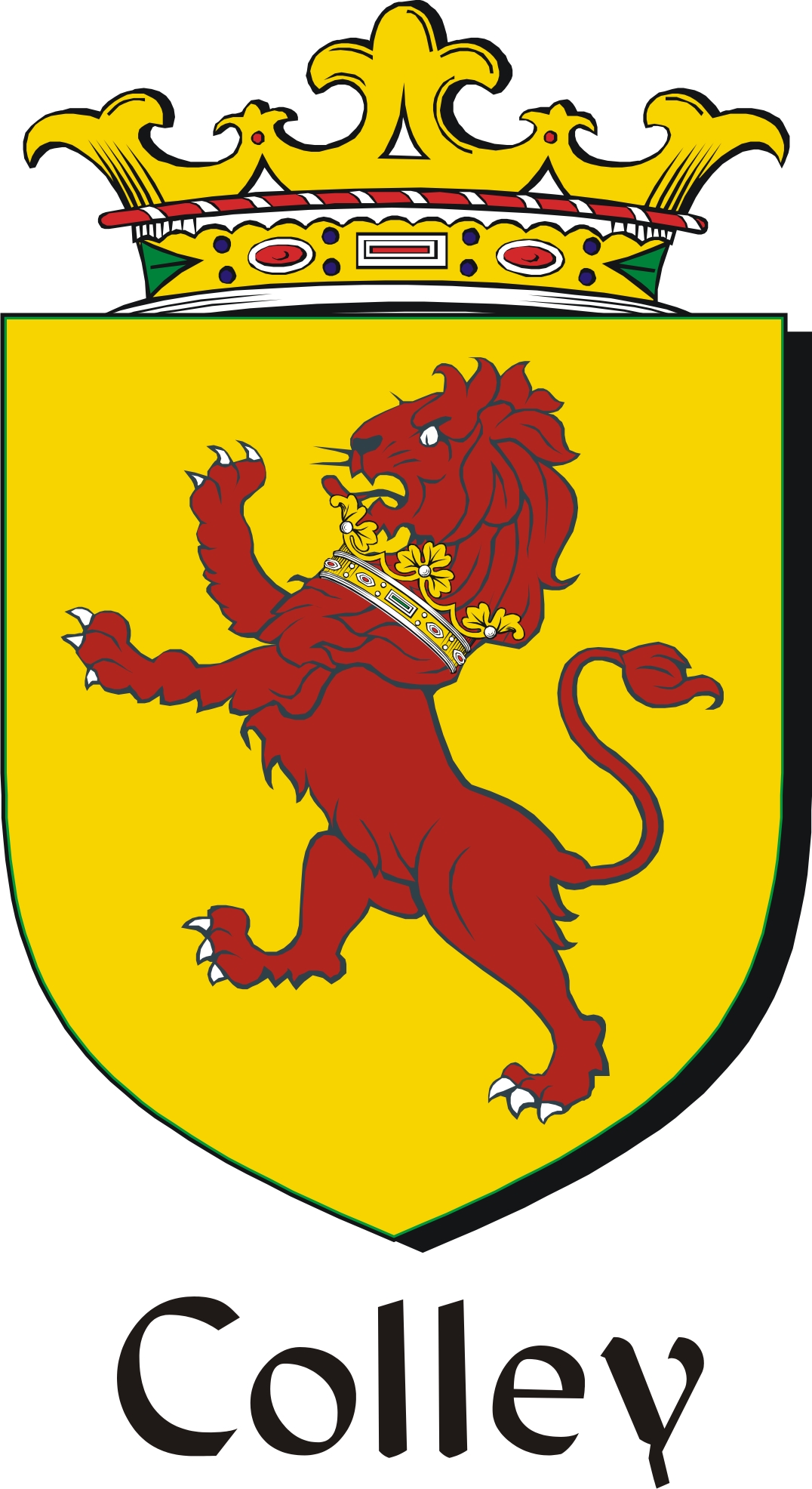 Colley Family Crest / Irish Coat of Arms Image Download - Tradebit