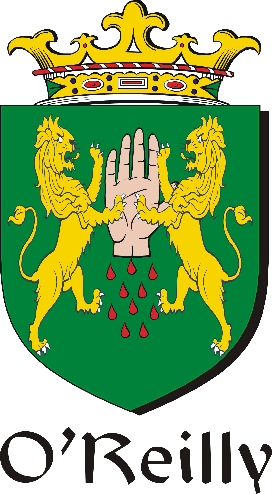 ReillyO Family Crest / Irish Coat of Arms Image Download Tradebit
