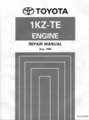 Thumbnail Toyota 1KZ-TE Motor Repair Manual