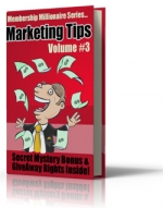 Thumbnail Membership Millionaire Series Marketing Tips Volume #3 With GR (Giveaway Rights)