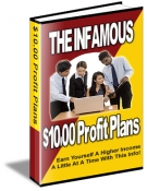 Thumbnail The Infamous $10.00 Profit Plans - With Master Resale Rights