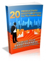 Thumbnail 20 Productivity Boosting Methods For The Positive Mind - With Master Resale Rights