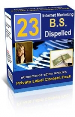 Thumbnail 23 Internet Marketing B.S. Dispelled Report With Private Label Rights