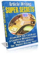 Thumbnail Article Writing Super Secrets With Resell Rights