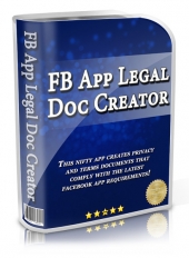 Thumbnail Facebook Legal Documents Creator - With Master Resell Rights