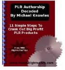 Thumbnail PLR Authorship Decoded - With Master Resell Rights
