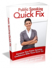 Thumbnail Public Speaking Quick Fix - With Master Resell Rights
