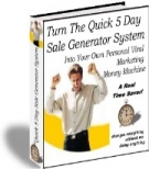 Thumbnail Turn The Quick 5 Day Sale Generator System - With Resell Rights