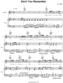 Thumbnail Adele - Dont You Remember - Sheet Music
