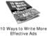 Thumbnail 10 Ways to Write More Effective Ads
