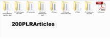 Thumbnail 200 Niche Articles (DEC 2010) with PLR