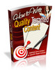 Thumbnail *must have*How to Write Quality Targeted Content with MRR