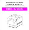 Thumbnail BROTHER HL-4000CN Color Laser Printer Service Repair Manual