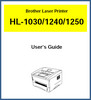 Thumbnail Brother Laser Printer Model HL-1030/1240/1250 User Manual