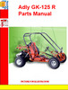 Thumbnail Adly GK-125 R Parts Manual