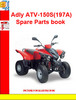 Thumbnail Adly ATV-150S(197A) Spare Parts book