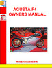 Thumbnail Agusta F4 ORO Owners Manual