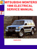 Thumbnail MITSUBISHI MONTERO 1996 ELECTRICAL SERVICE MANUAL