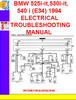 Thumbnail BMW 525i-it,530i-it,540i (E34) 1993-1994 ELECTRICAL TROUBLES