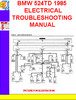 Thumbnail BMW 524TD 1985 ELECTRICAL TROUBLESHOOTING MANUAL Thumbnail BMW 524TD 1985 ELECTRICAL TROUBLESHOOTING MANUAL