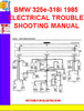Thumbnail BMW 325e-318i 1985 ELECTRICAL TROUBLESHOOTING MANUAL