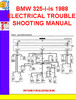 Thumbnail BMW 325-i-is 1988 ELECTRICAL TROUBLESHOOTING MANUAL