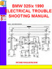 Thumbnail BMW 325ix 1990 ELECTRICAL TROUBLESHOOTING MANUAL