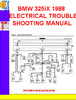 Thumbnail BMW 325iX 1988 ELECTRICAL TROUBLESHOOTING MANUAL