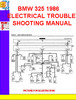 Thumbnail BMW 325 1986 ELECTRICAL TROUBLESHOOTING MANUAL