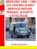 Thumbnail BEDFORD 1952 - 1969 CA VAN MKI & MKII SERVICE REPAIR MANAUL 