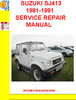 Thumbnail SUZUKI SJ413 1981-1991 SERVICE REPAIR MANUAL