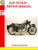 Thumbnail AJS 16,18,31 REPAIR MANUAL Thumbnail AJS 16,18,31 REPAIR MANUAL