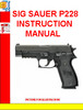 Thumbnail SIG SAUER P228 INSTRUCTION MANUAL