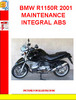 Thumbnail BMW R1150R 2001 MAINTENANCE INTEGRAL ABS