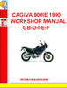 Thumbnail CAGIVA 900IE 1990 WORKSHOP MANUAL GB-D-I-E-F