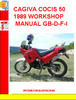 Thumbnail CAGIVA COCIS 50 1989 WORKSHOP MANUAL GB-D-F-I