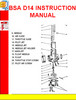 Thumbnail BSA D14 INSTRUCTION MANUAL