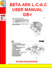 Thumbnail BETA ARK L.C-A.C USER MANUAL GB-I