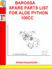 Thumbnail BAROSSA SPARE PARTS LIST FOR ALOE PYTHON 100CC