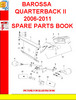 Thumbnail BAROSSA QUARTERBACK II 2006-2011 SPARE PARTS BOOK