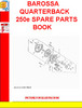 Thumbnail BAROSSA QUARTERBACK 250e SPARE PARTS BOOK
