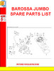 Thumbnail BAROSSA JUMBO SPARE PARTS LIST
