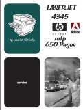 Thumbnail HP LaserJet 4345 MFP Service Manual