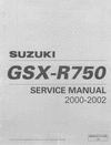 Thumbnail 2000-2002 Suzuki GSXR 750 service manual Thumbnail 2000-2002 Suzuki GSXR 750 service manual