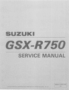 Thumbnail 1996-1999 Suzuki Gsxr750 service manual Thumbnail 1996-1999 Suzuki Gsxr750 service manual