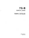 Thumbnail 7G-B Crawler Loader Parts Catalog