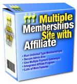 Thumbnail Multiple Memberships Site With Affiliate
