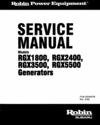Thumbnail Subaru Robin Generators Technician / Service Manual
